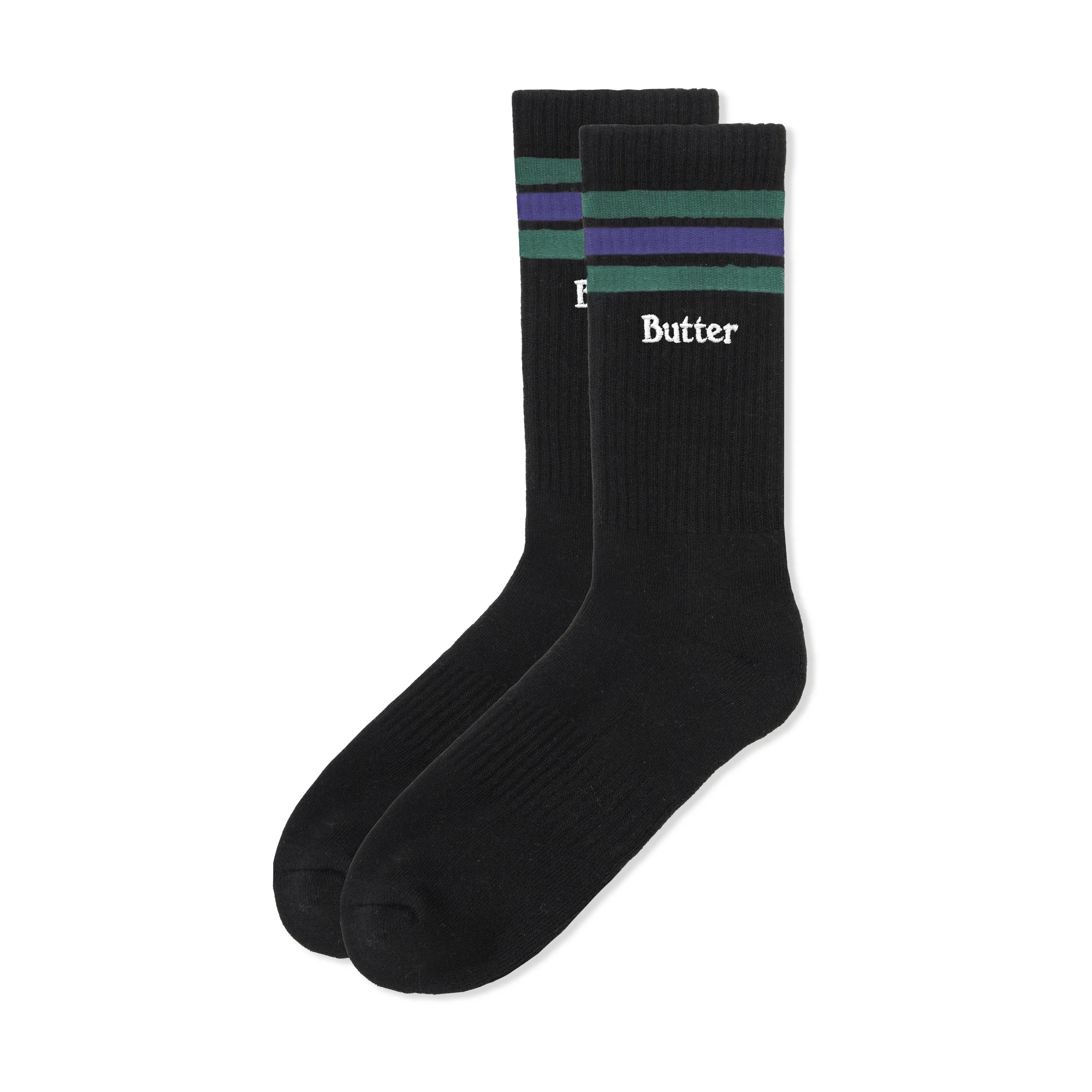 Stripe Socks, Black sold by Butter product image thumbnail 2