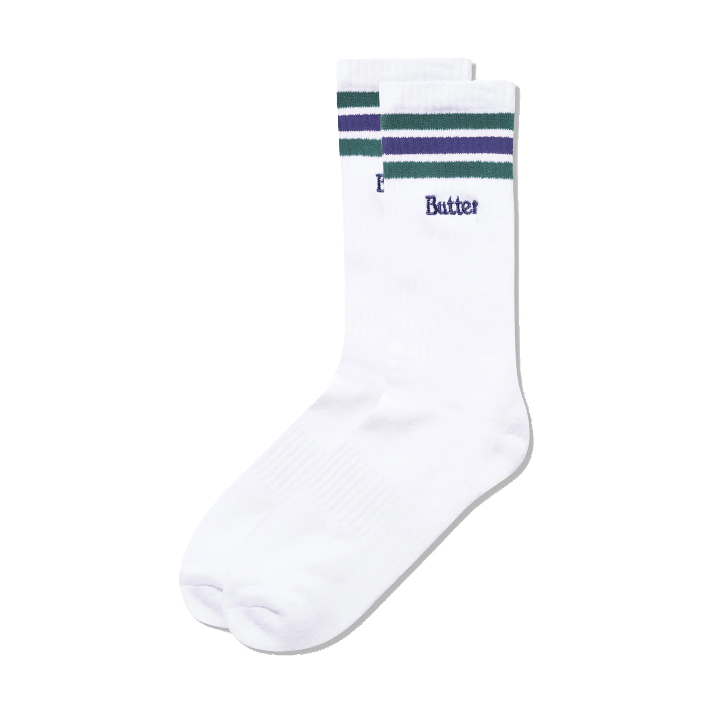 Stripe Socks, White sold by Butter