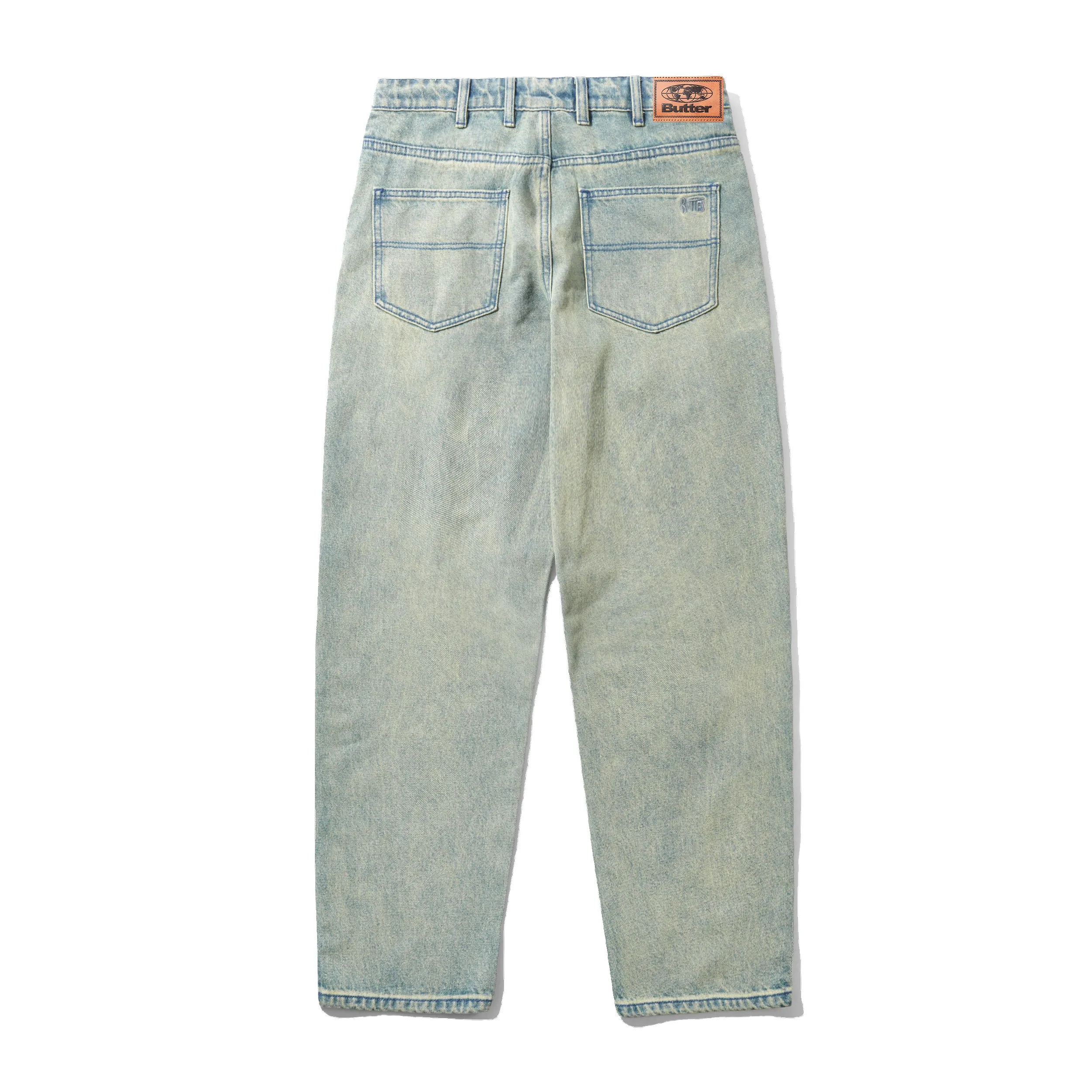 Straight Leg Denim Jeans, Dirty Wash Blue sold by Butter product image thumbnail 2