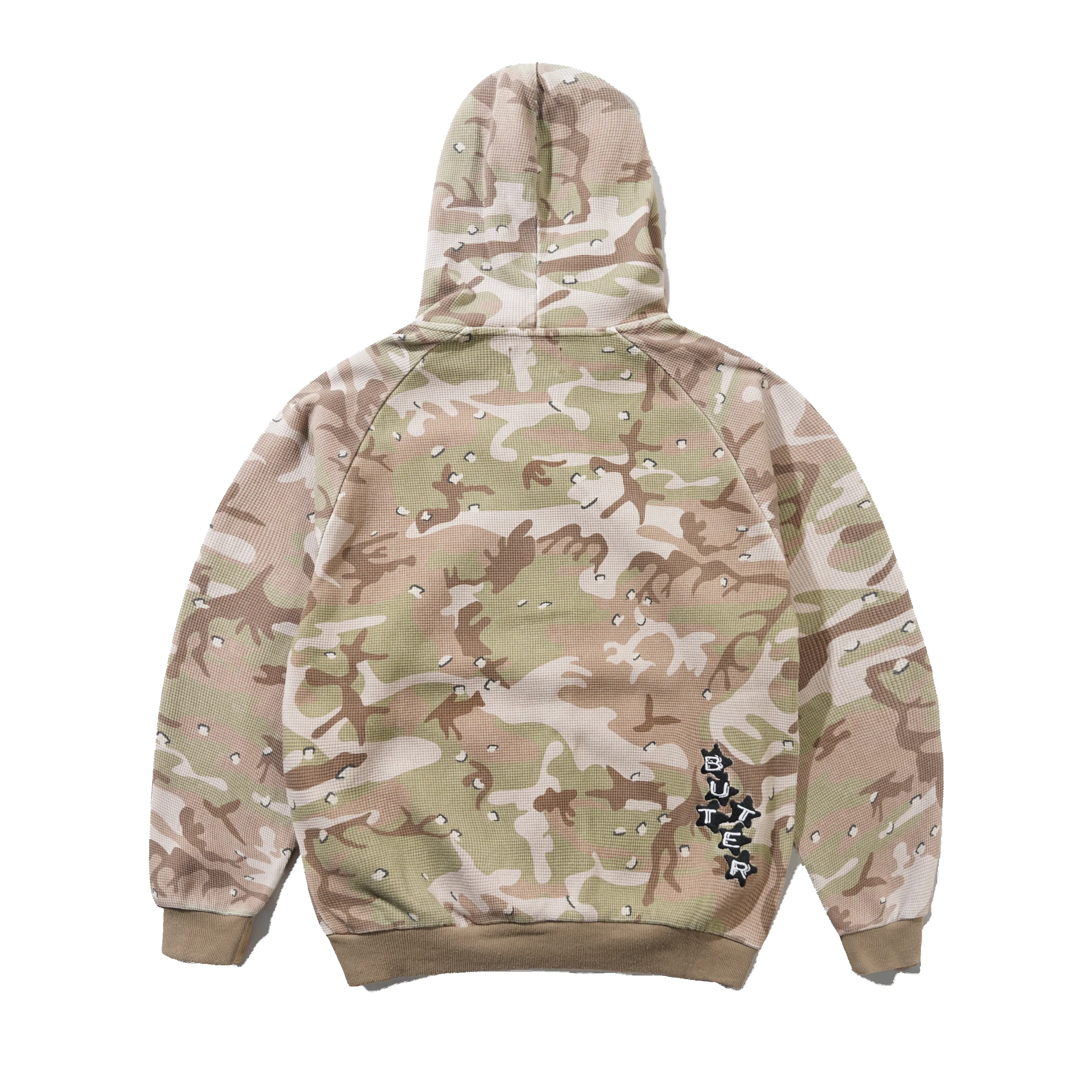 Stars Waffle Zip-Thru Hood, Desert Camo sold by Butter product image thumbnail 2