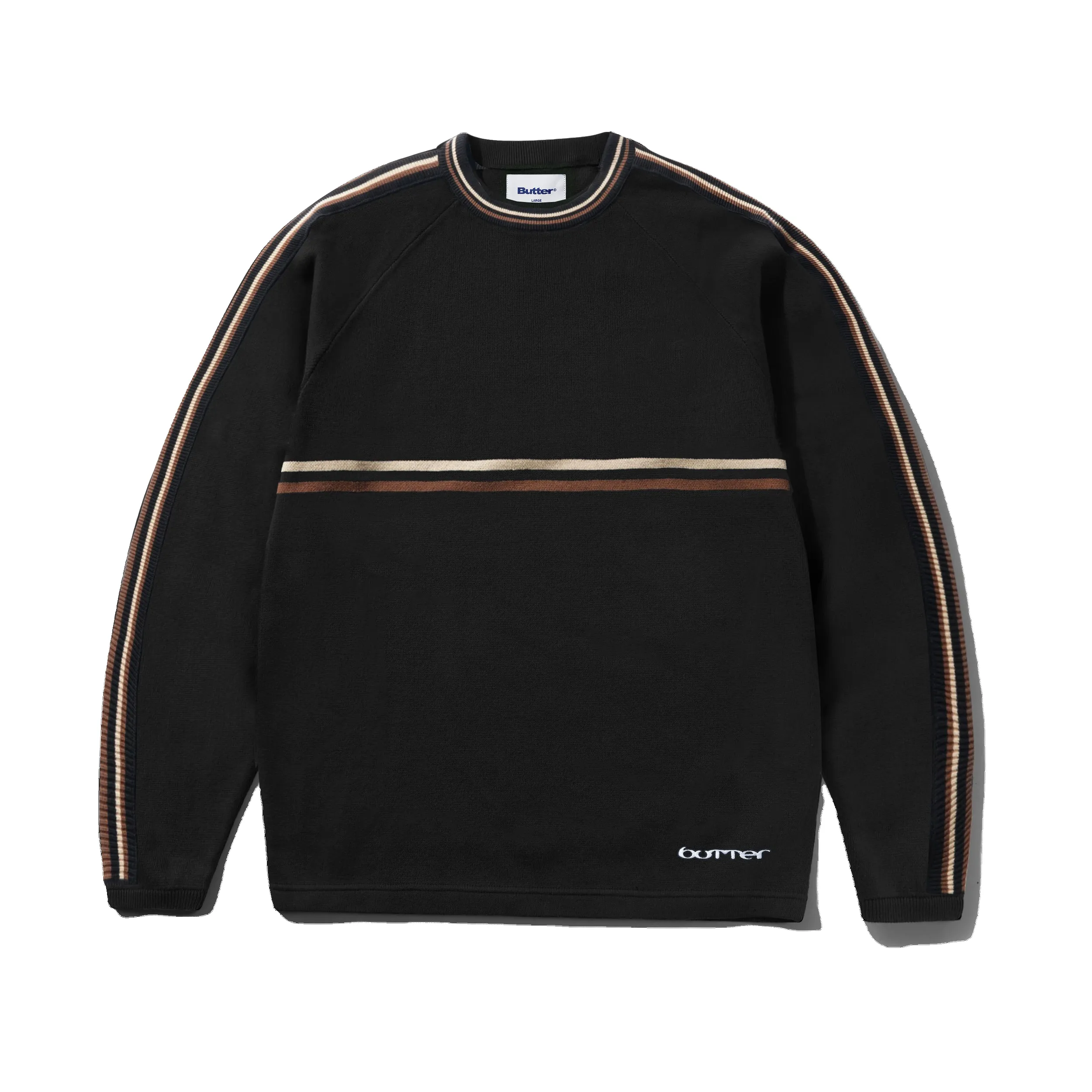 Station Knit Sweater, Black sold by Butter