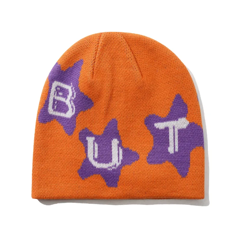 Stars Skully Beanie, Orange made by Butter
