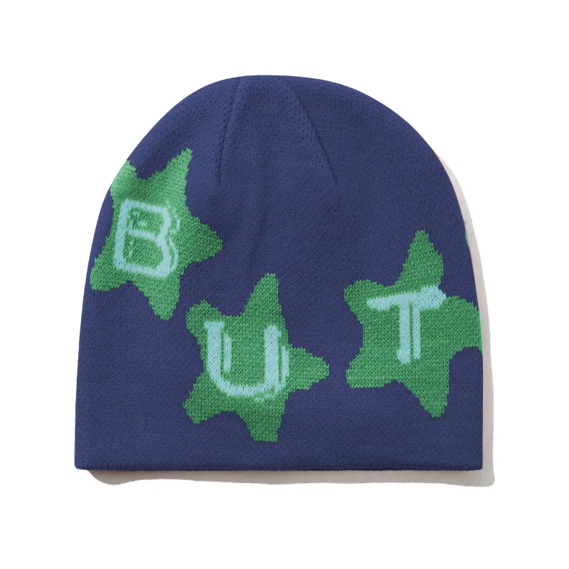Stars Skully Beanie, Navy made by Butter