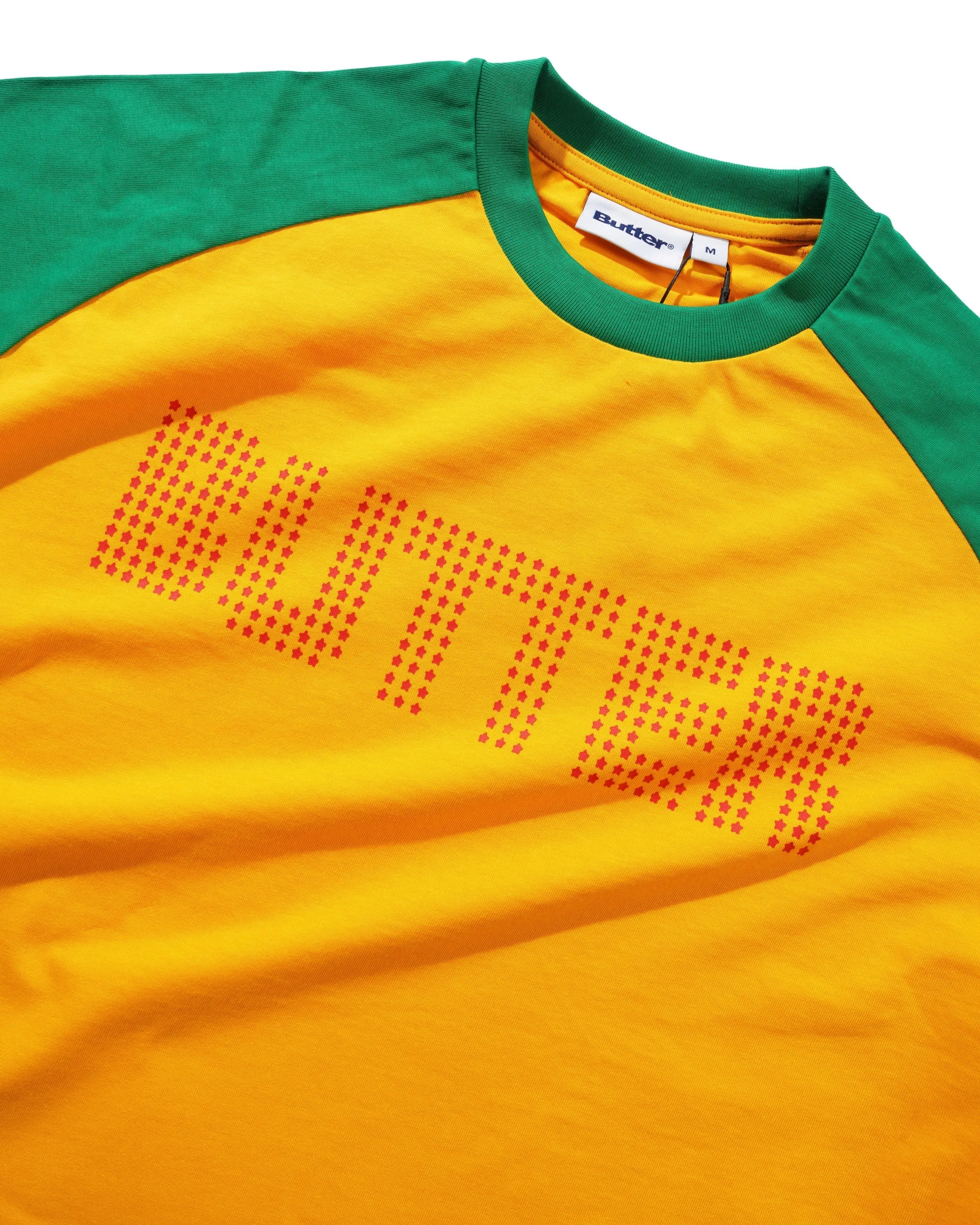 Stars Raglan Tee, Green / Gold sold by Butter product image thumbnail 2