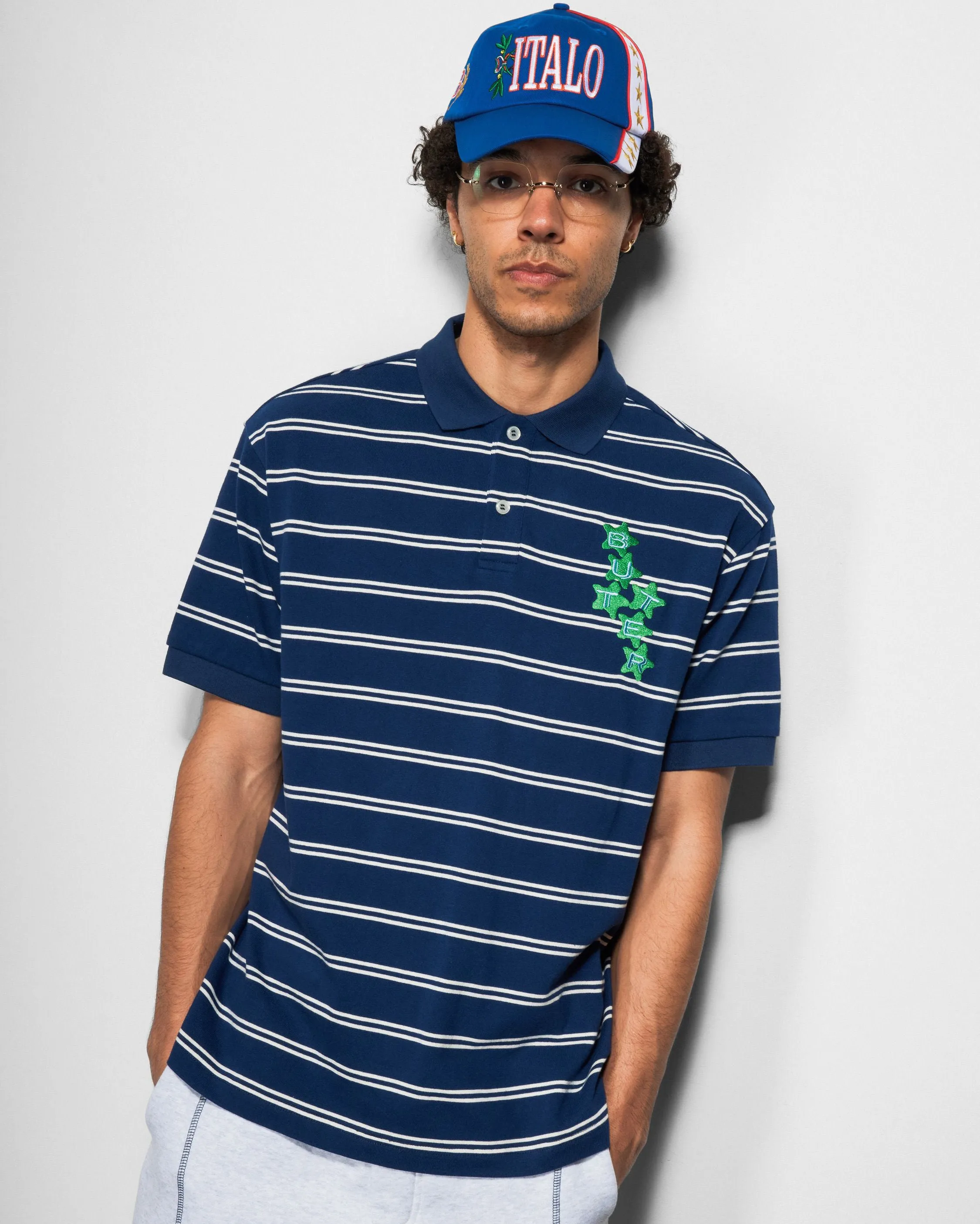 Stars Polo S/S Shirt, Navy sold by Butter product image thumbnail 2