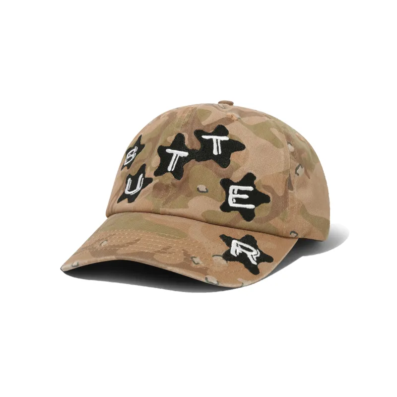 Stars 6 Panel Cap, Desert Camo made by Butter