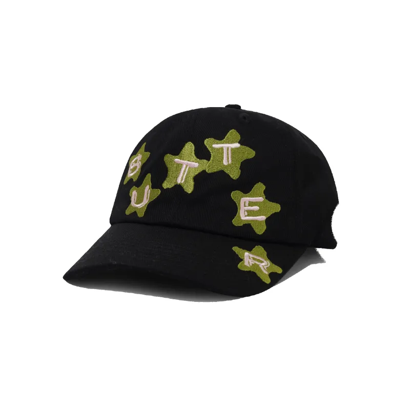 Stars 6 Panel Cap, Black made by Butter