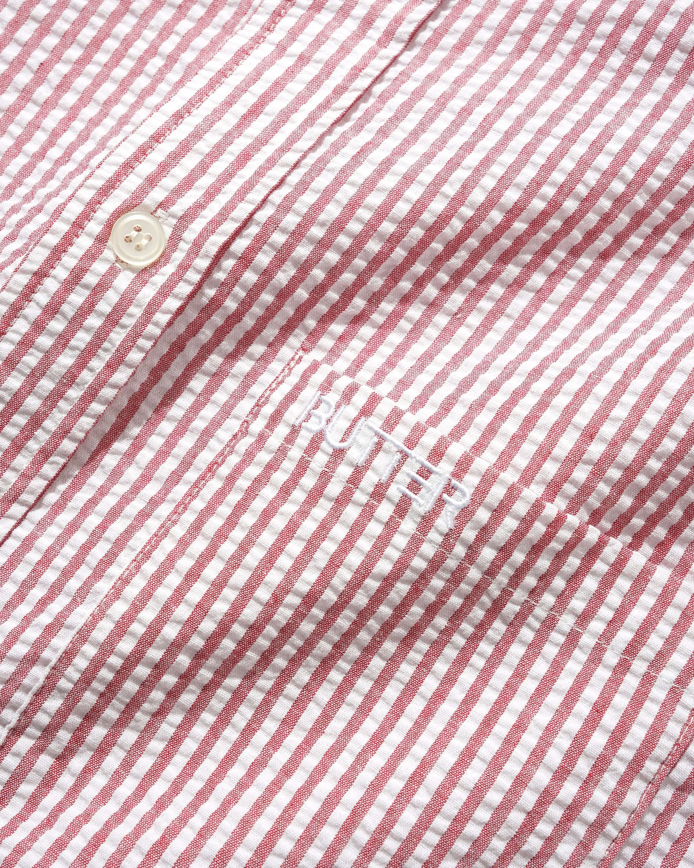 Seersucker Striped Shirt, Red sold by Butter product image thumbnail 2