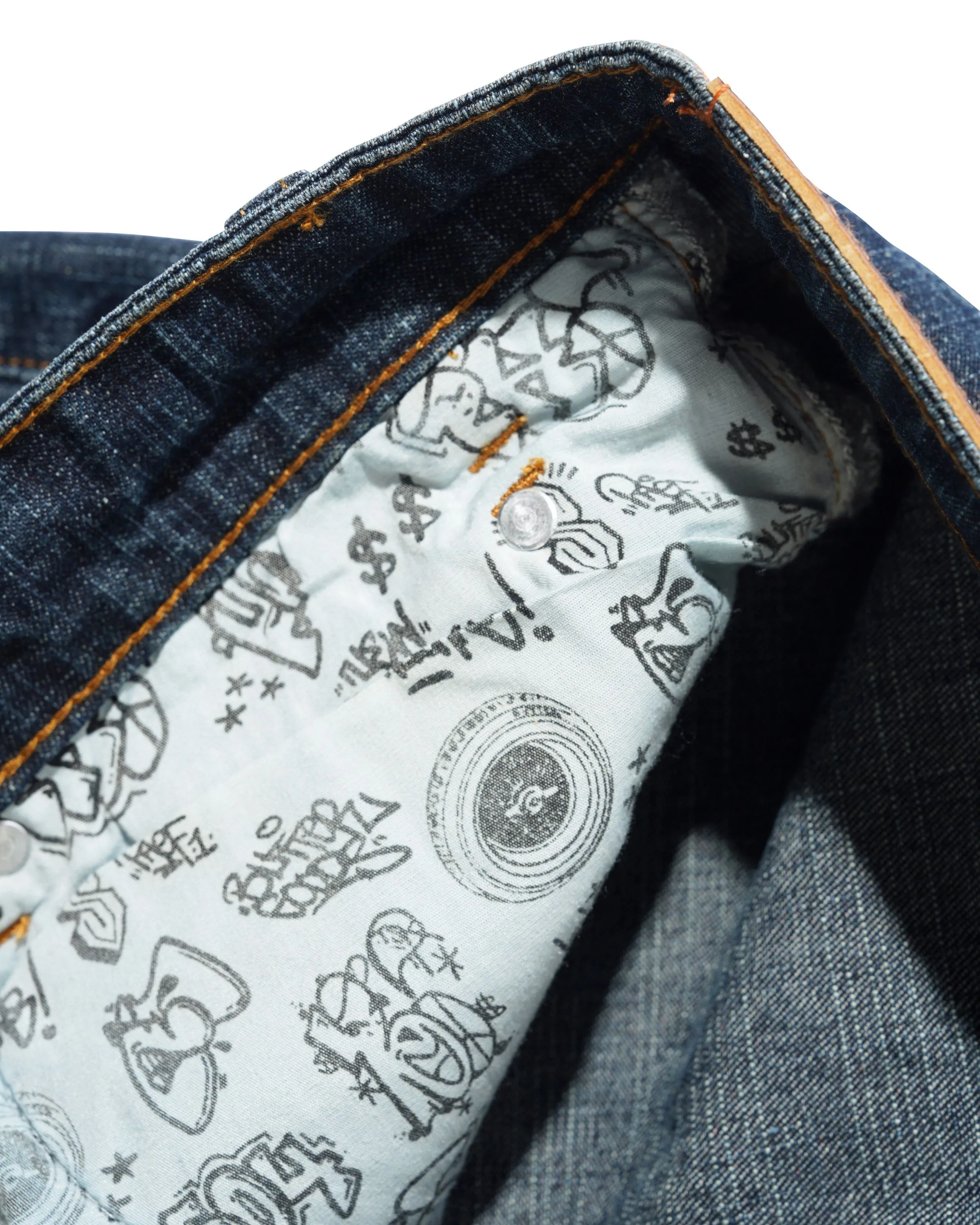 Santosuosso Denim Jeans, Streaky Navy sold by Butter product image thumbnail 4