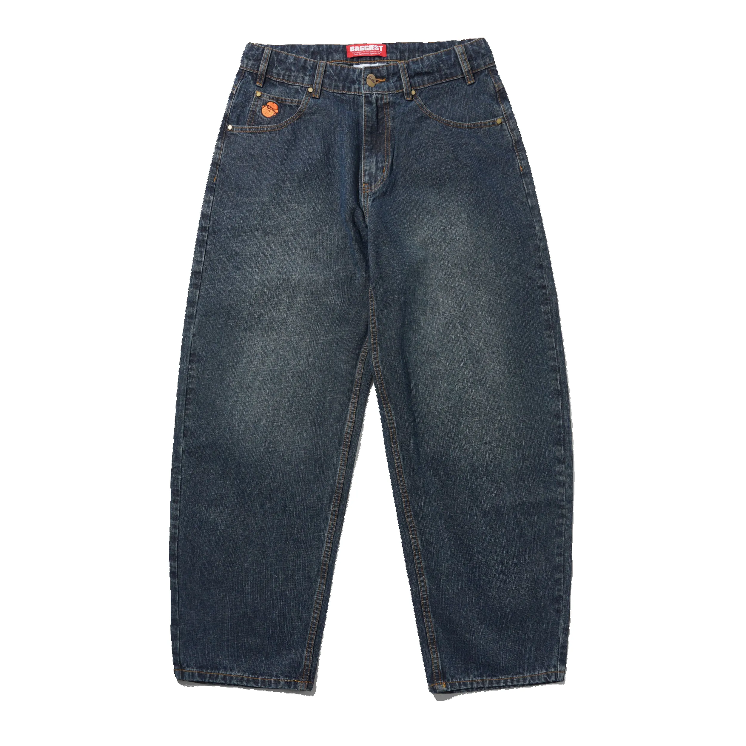 Santosuosso Denim Jeans, Streaky Navy sold by Butter