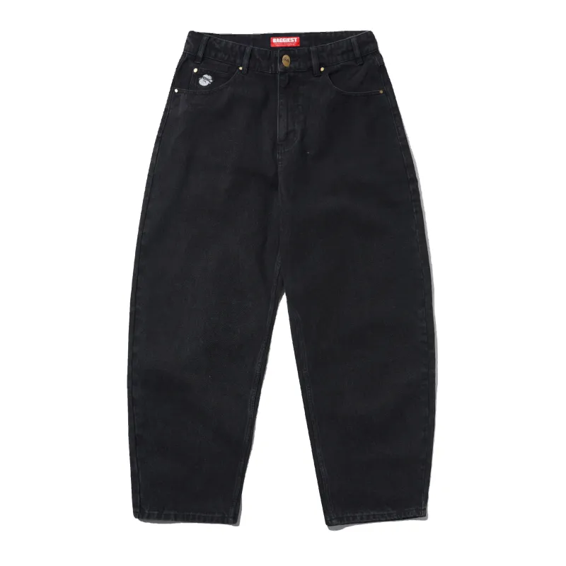 Santosuosso Denim Jeans, Flat Black made by Butter