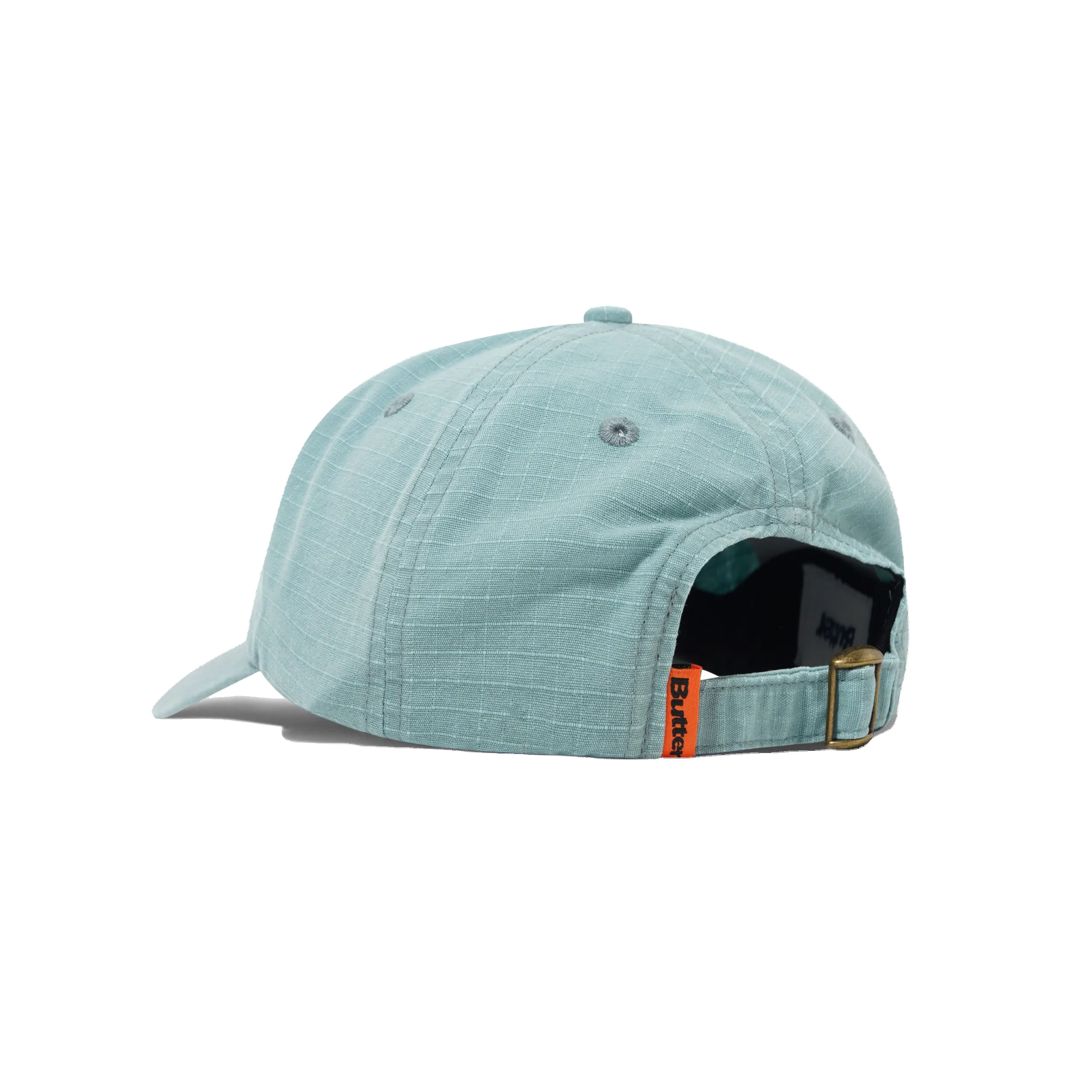 Ripstop Rounded Logo 6 Panel Cap, Washed Ice sold by Butter product image thumbnail 2