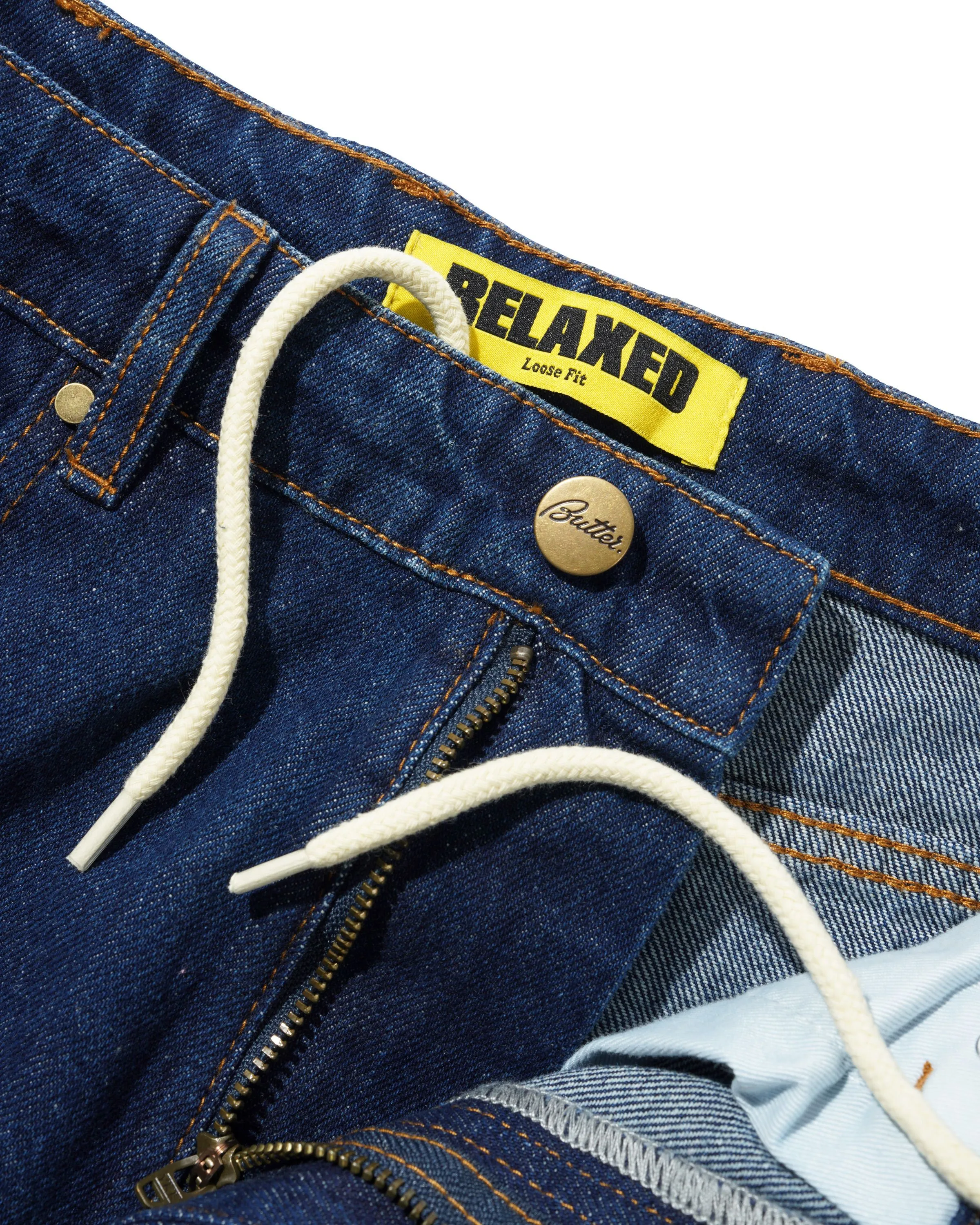 Relaxed Denim Jeans, Dark Indigo sold by Butter product image thumbnail 4