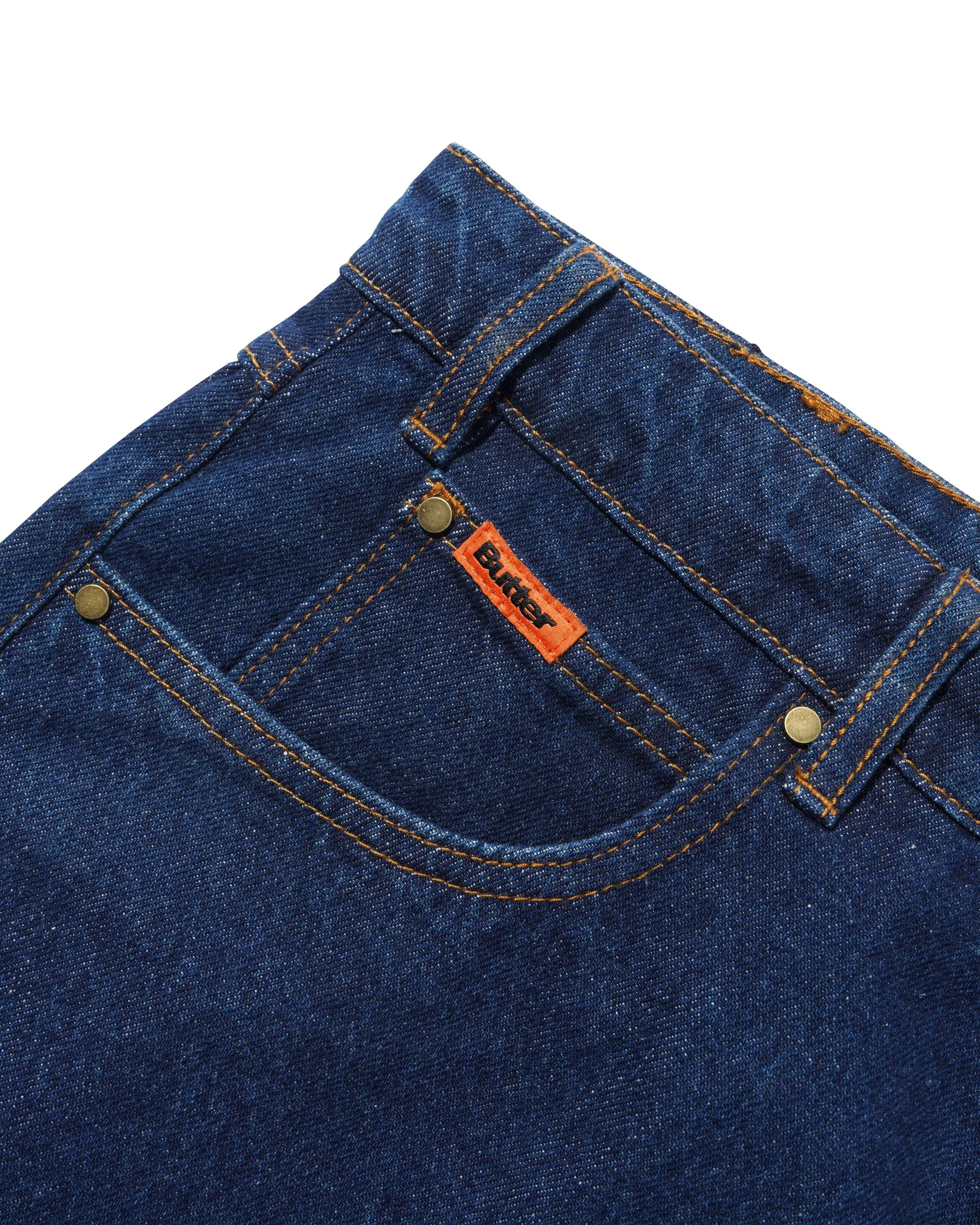 Relaxed Denim Jeans, Dark Indigo sold by Butter product image thumbnail 5