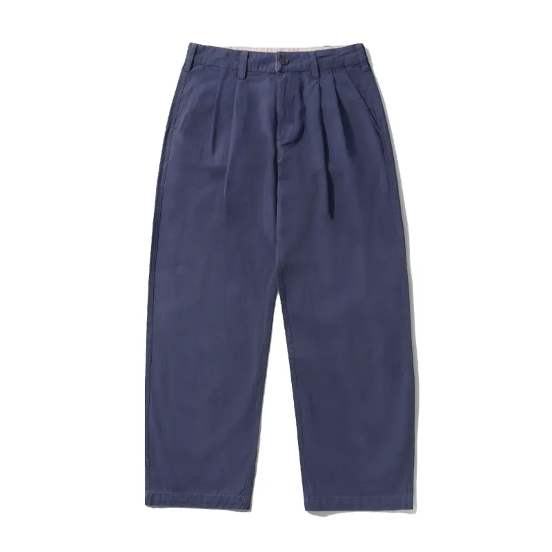 Pleated Trousers, Washed Navy made by Butter