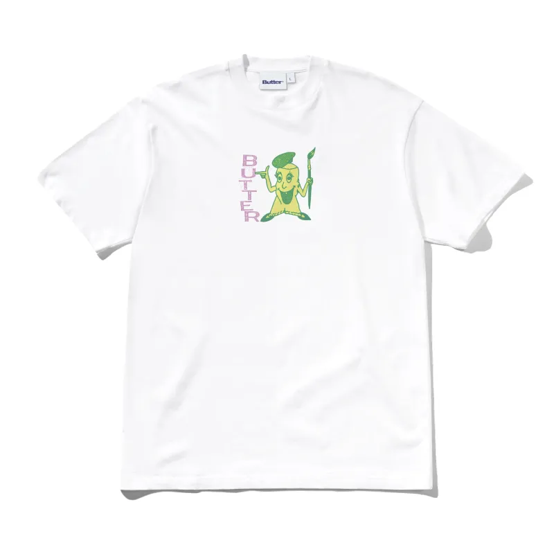 Paint Tee, White made by Butter