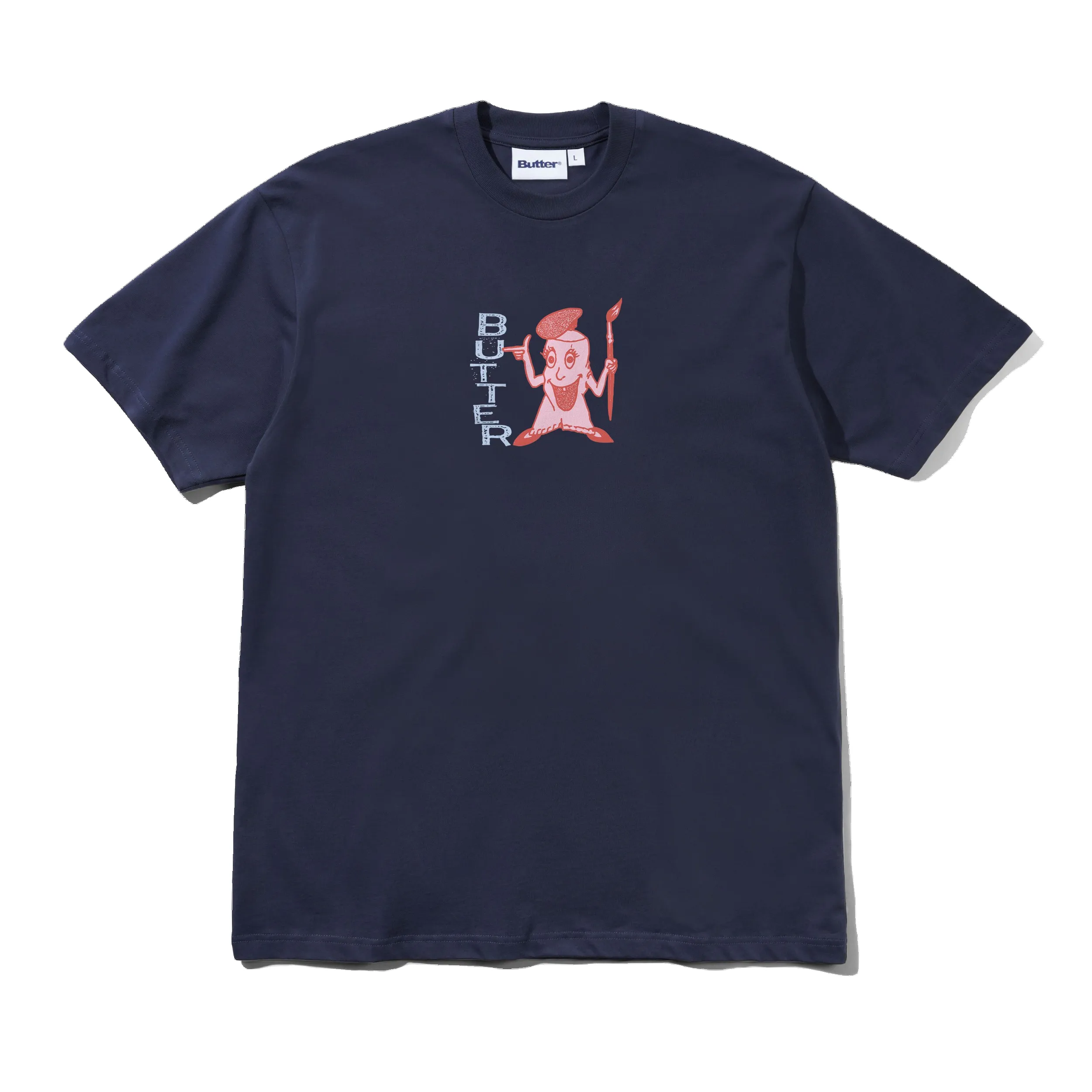 Paint Tee, Navy sold by Butter