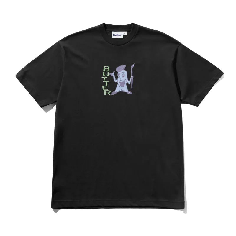 Paint Tee, Black made by Butter