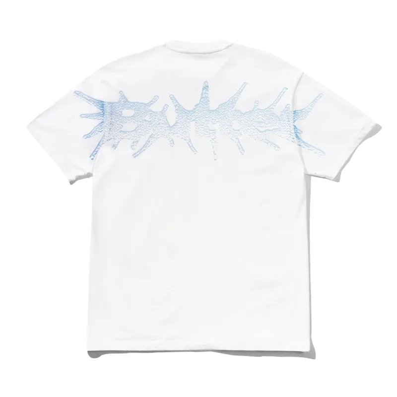 Nail Shoulder Print Tee, White made by Butter