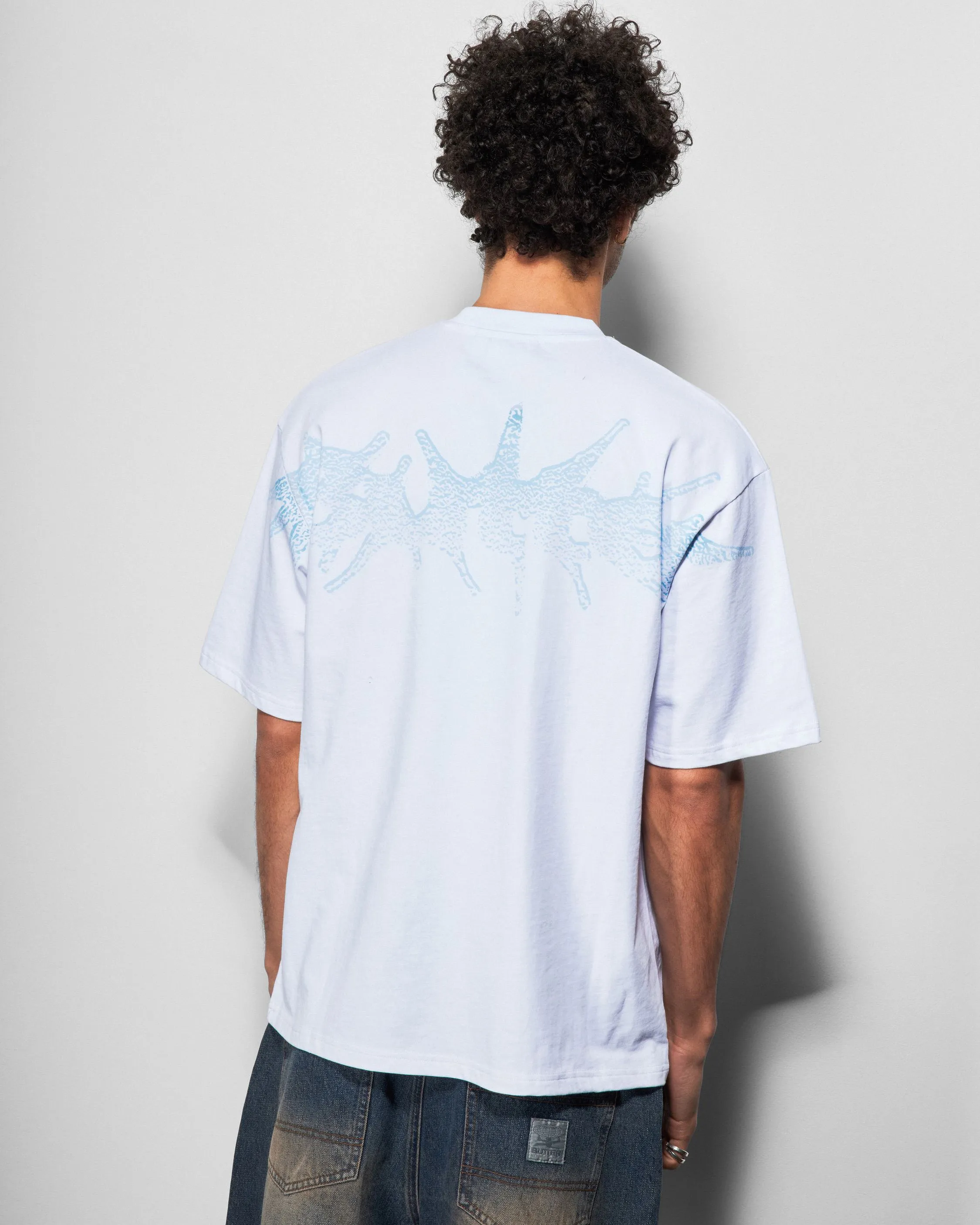 Nail Shoulder Print Tee, White sold by Butter product image thumbnail 3