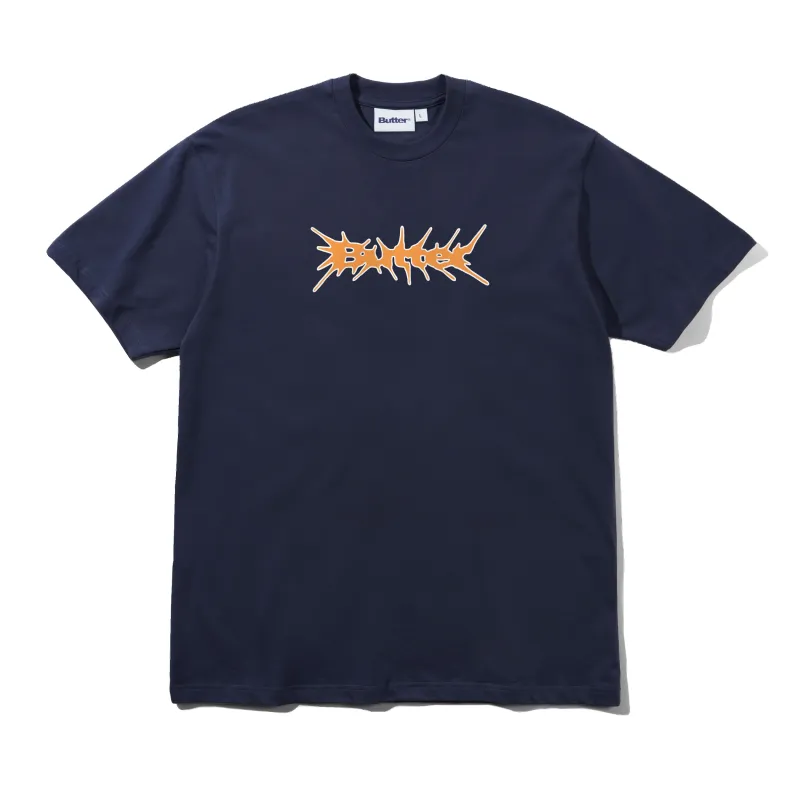 Nail Logo Tee, Navy made by Butter