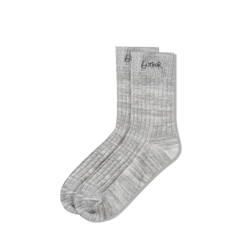 Mid-Cut Socks, Ash made by Butter