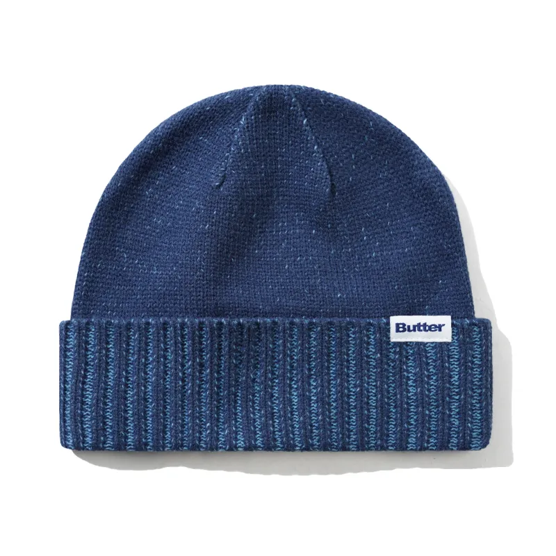 Knotted Beanie, Navy made by Butter