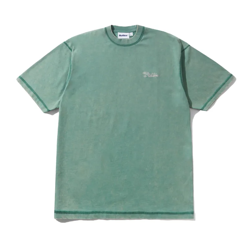 Jive Overlock Stitch Tee, Distressed Jade made by Butter