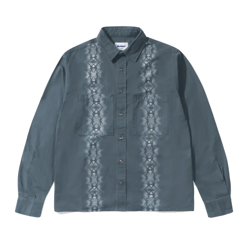 Fade Button Up Shirt, Washed Navy made by Butter