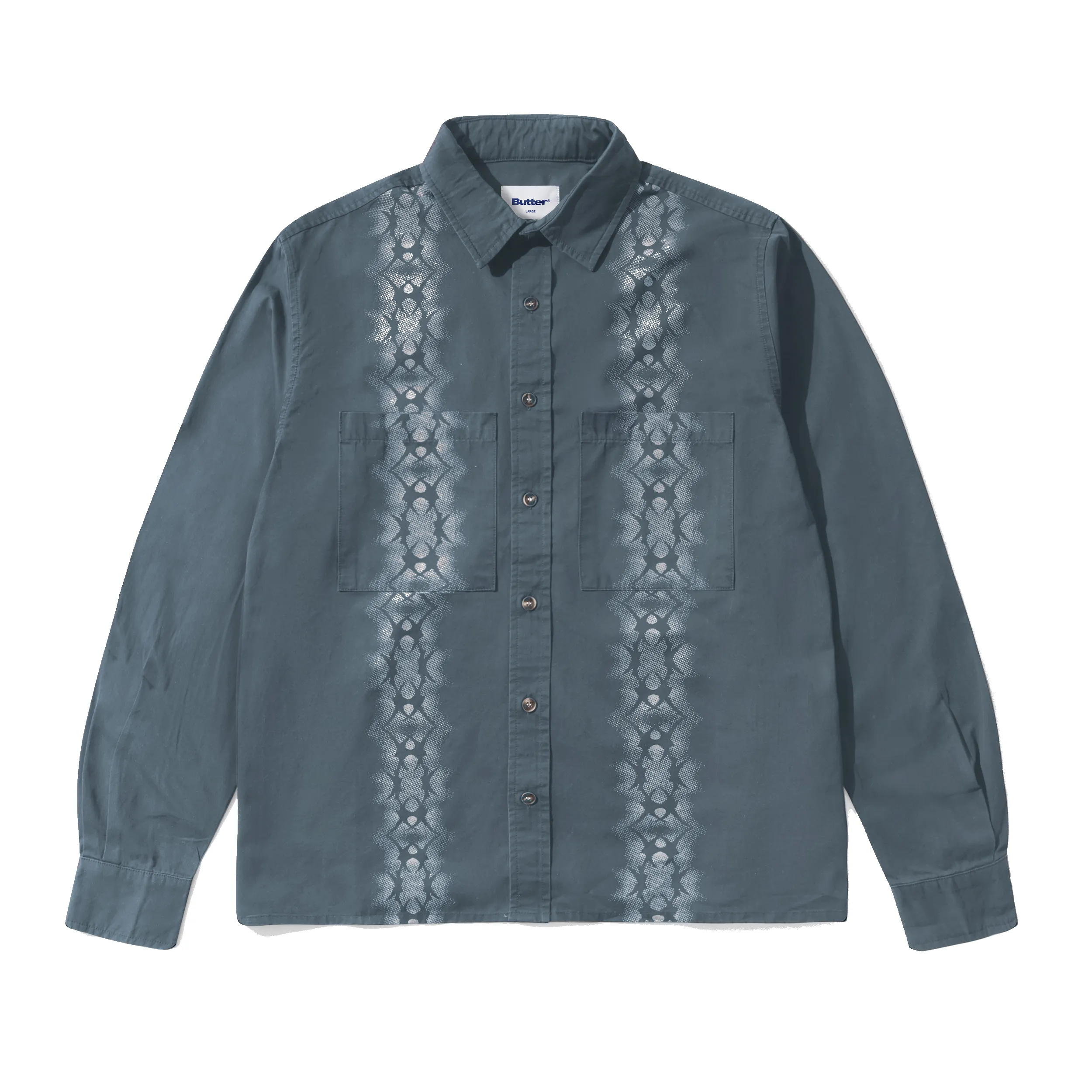 Fade Button Up Shirt, Washed Navy sold by Butter