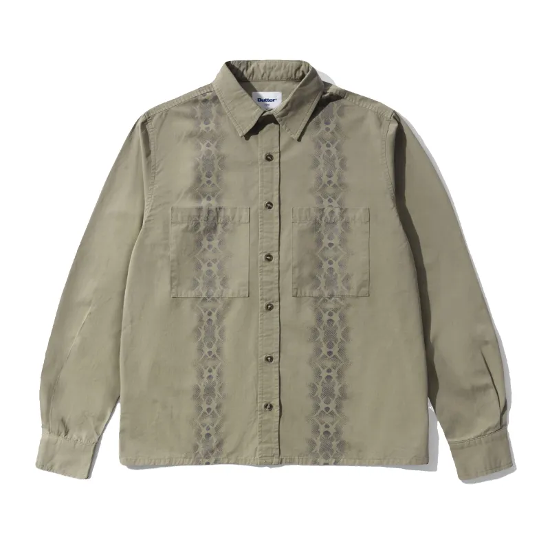Fade Button Up Shirt, Washed Fatigue made by Butter