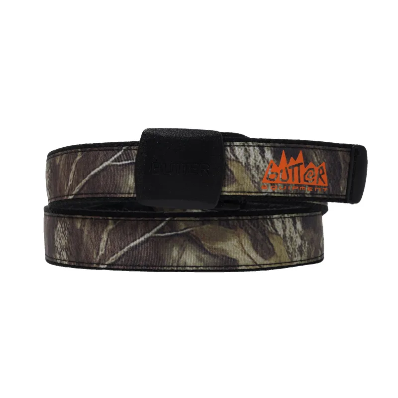 Equipment Woven Belt, Forest Camo made by Butter