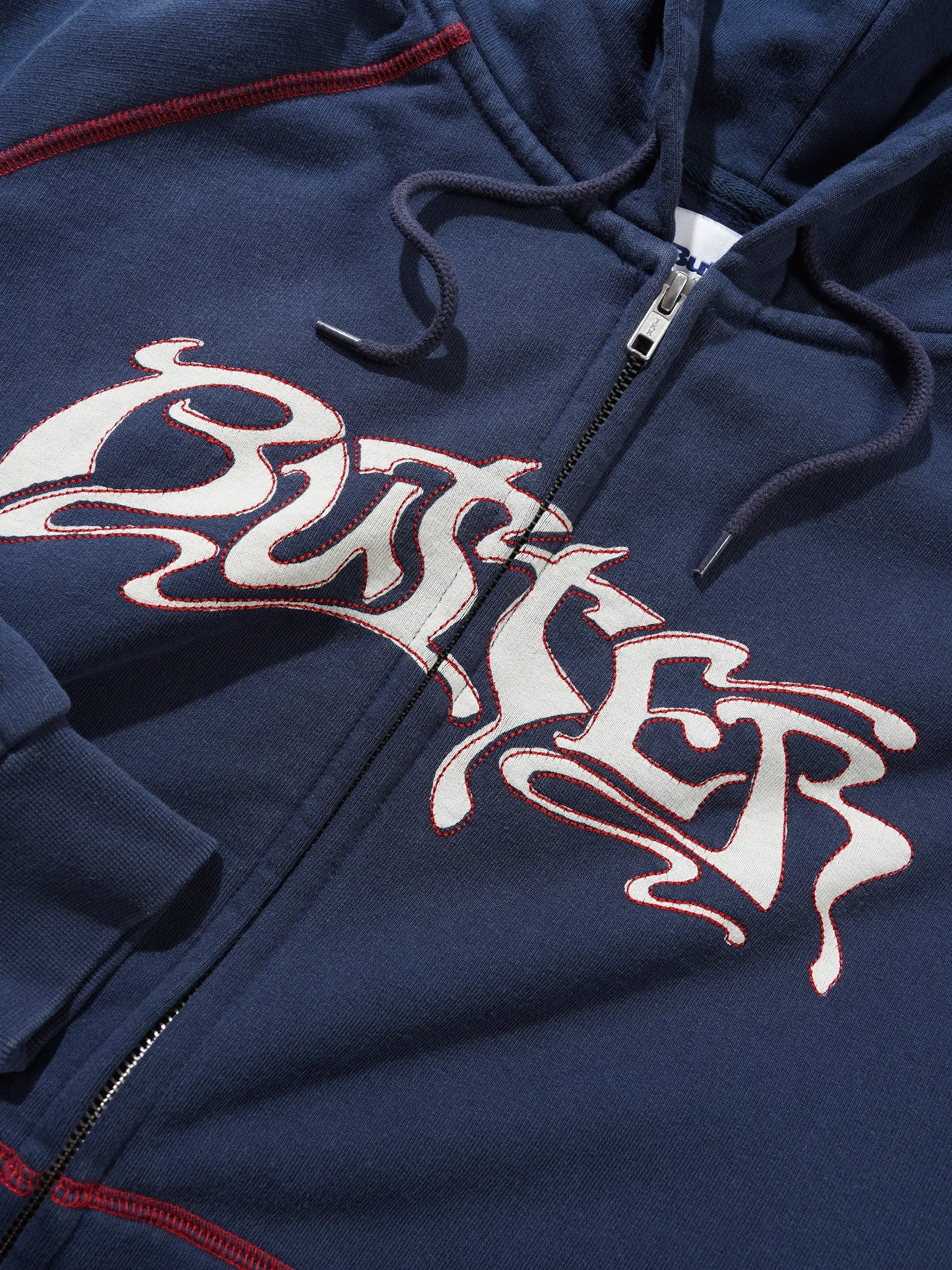 Drummer Zip-Thru Hood, Washed Navy sold by Butter product image thumbnail 2