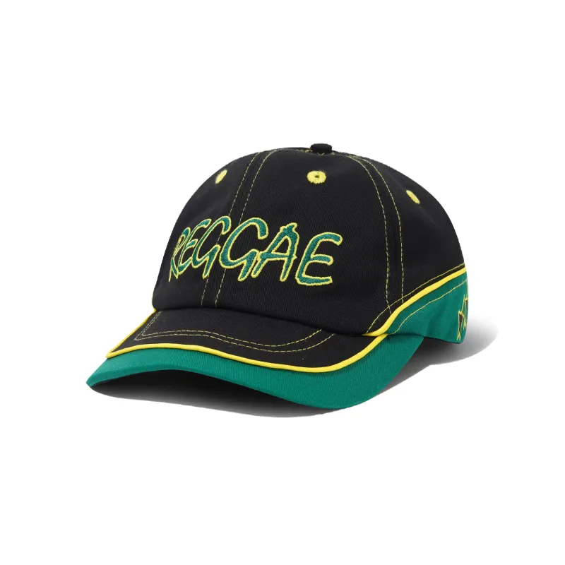 Dub 6 Panel Cap, Black / Green made by Butter