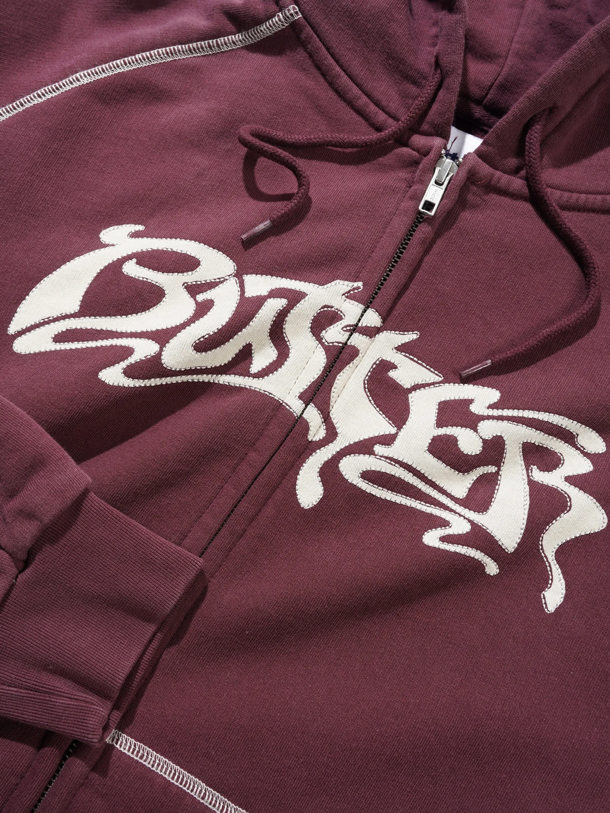 Drummer Zip-Thru Hood, Washed Rhubarb sold by Butter product image thumbnail 2