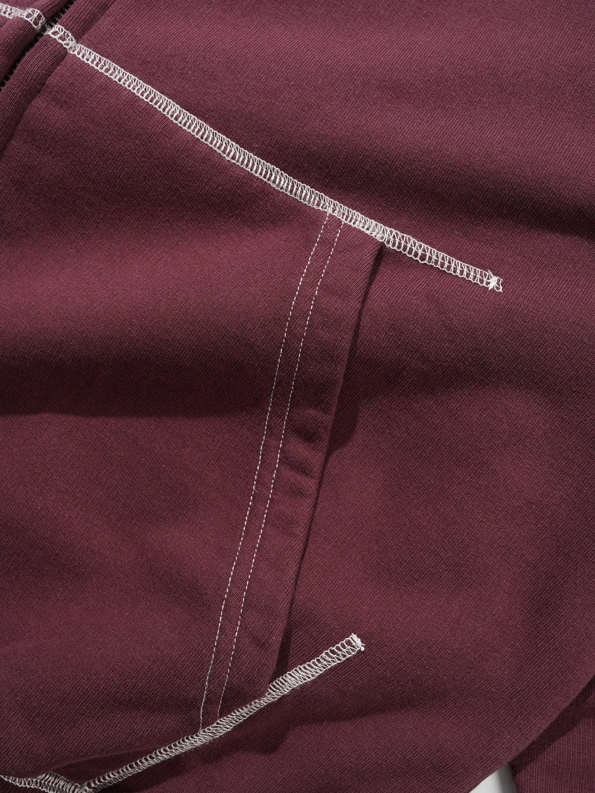 Drummer Zip-Thru Hood, Washed Rhubarb sold by Butter product image thumbnail 3