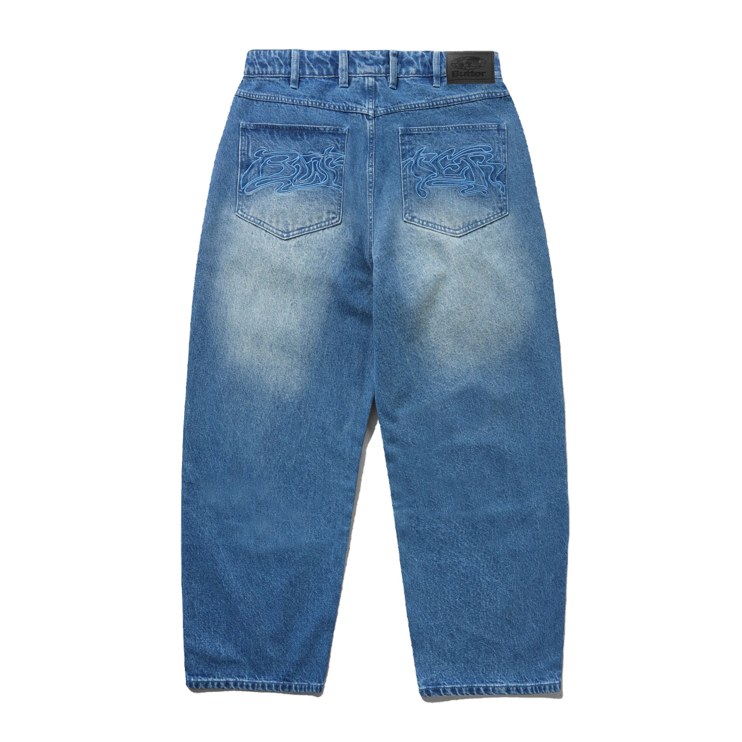 Drummer Baggy Denim Jeans, Stone Wash Blue sold by Butter product image thumbnail 2