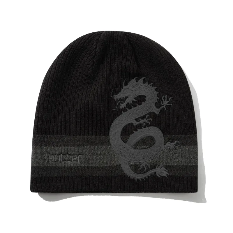 Dragon Skully Beanie, Black made by Butter