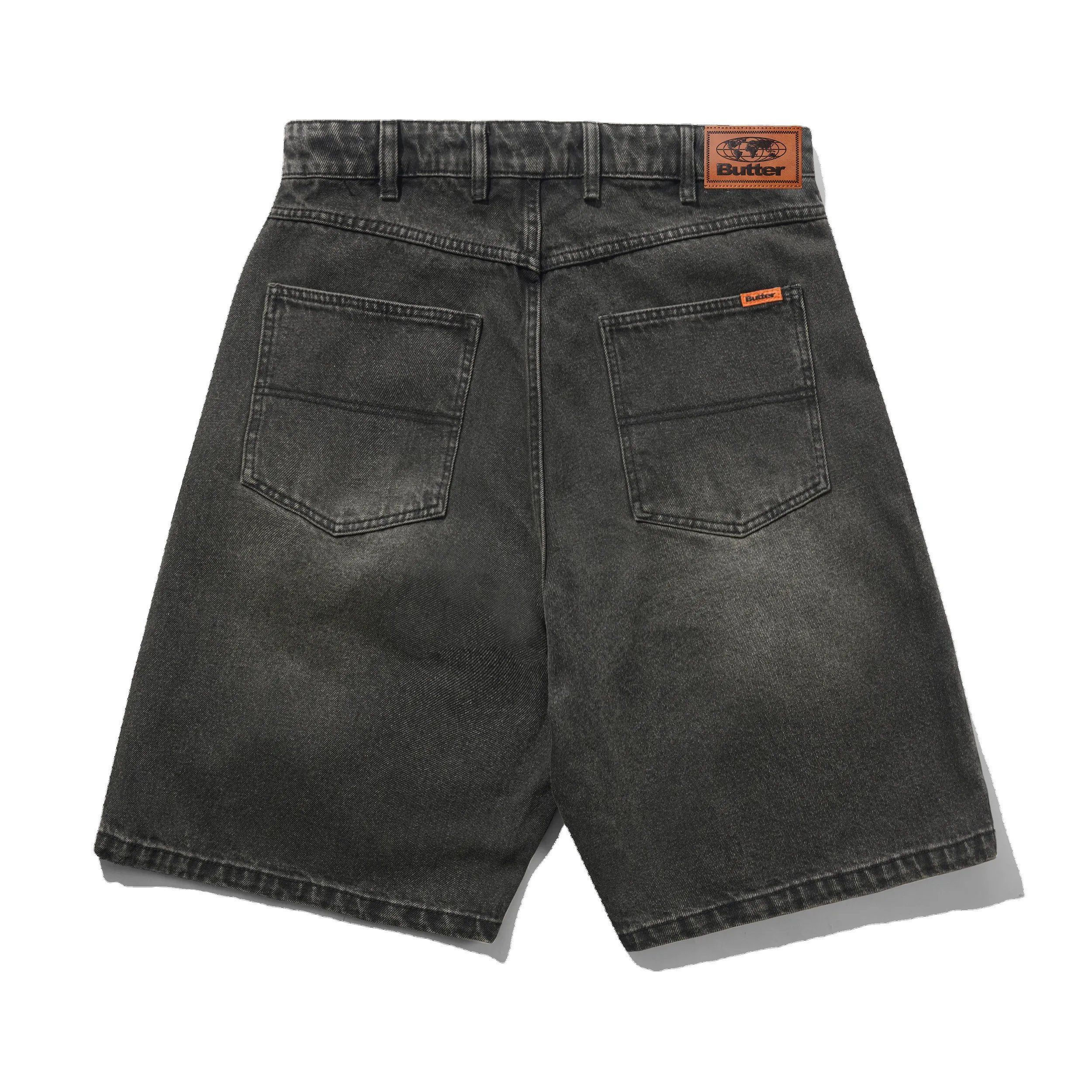 Baggy Denim Shorts, Faded Black sold by Butter product image thumbnail 2