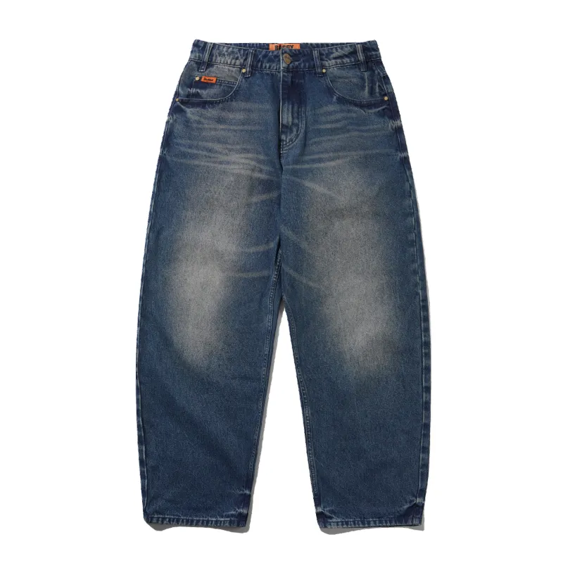 Baggy Denim Jeans, Vintage Indigo Wash made by Butter
