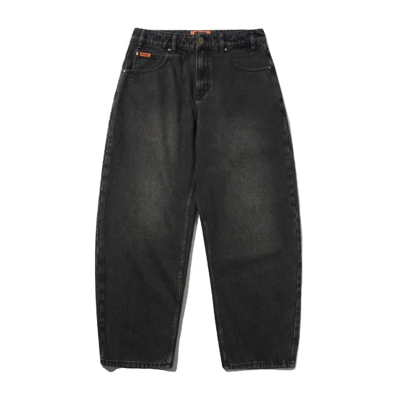 Baggy Denim Jeans, Faded Black made by Butter