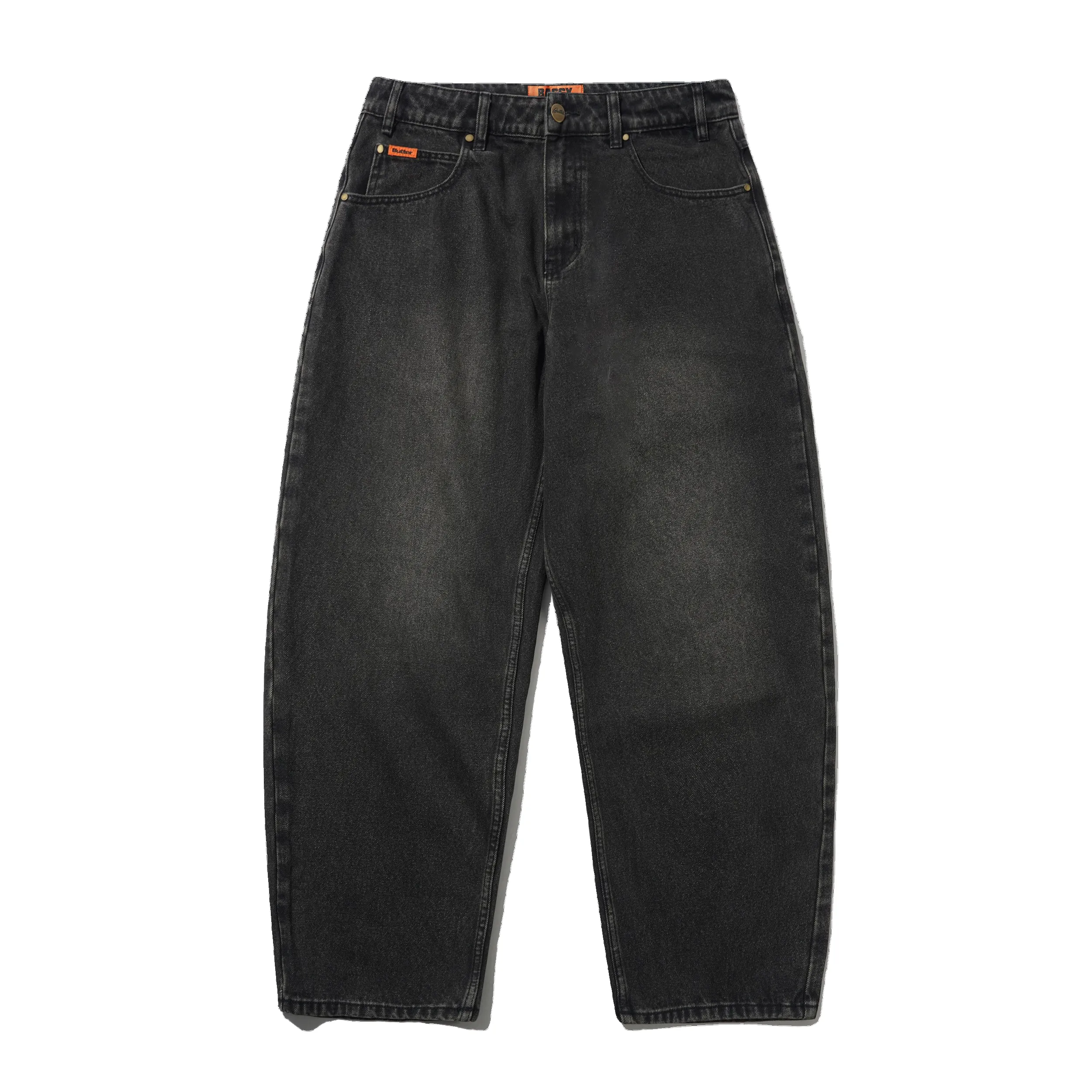 Baggy Denim Jeans, Faded Black sold by Butter