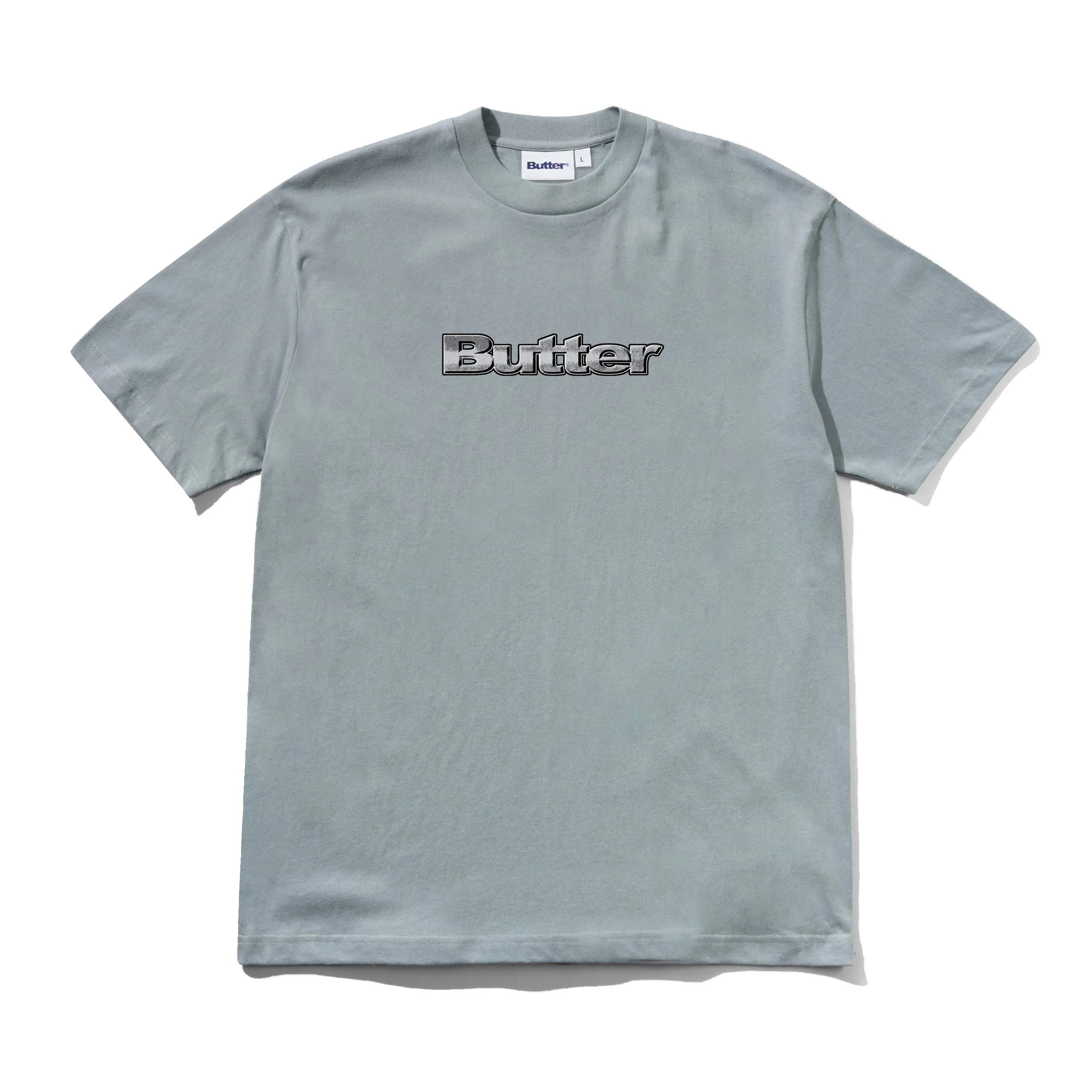 Alloy Logo Tee, Dull Ocean sold by Butter