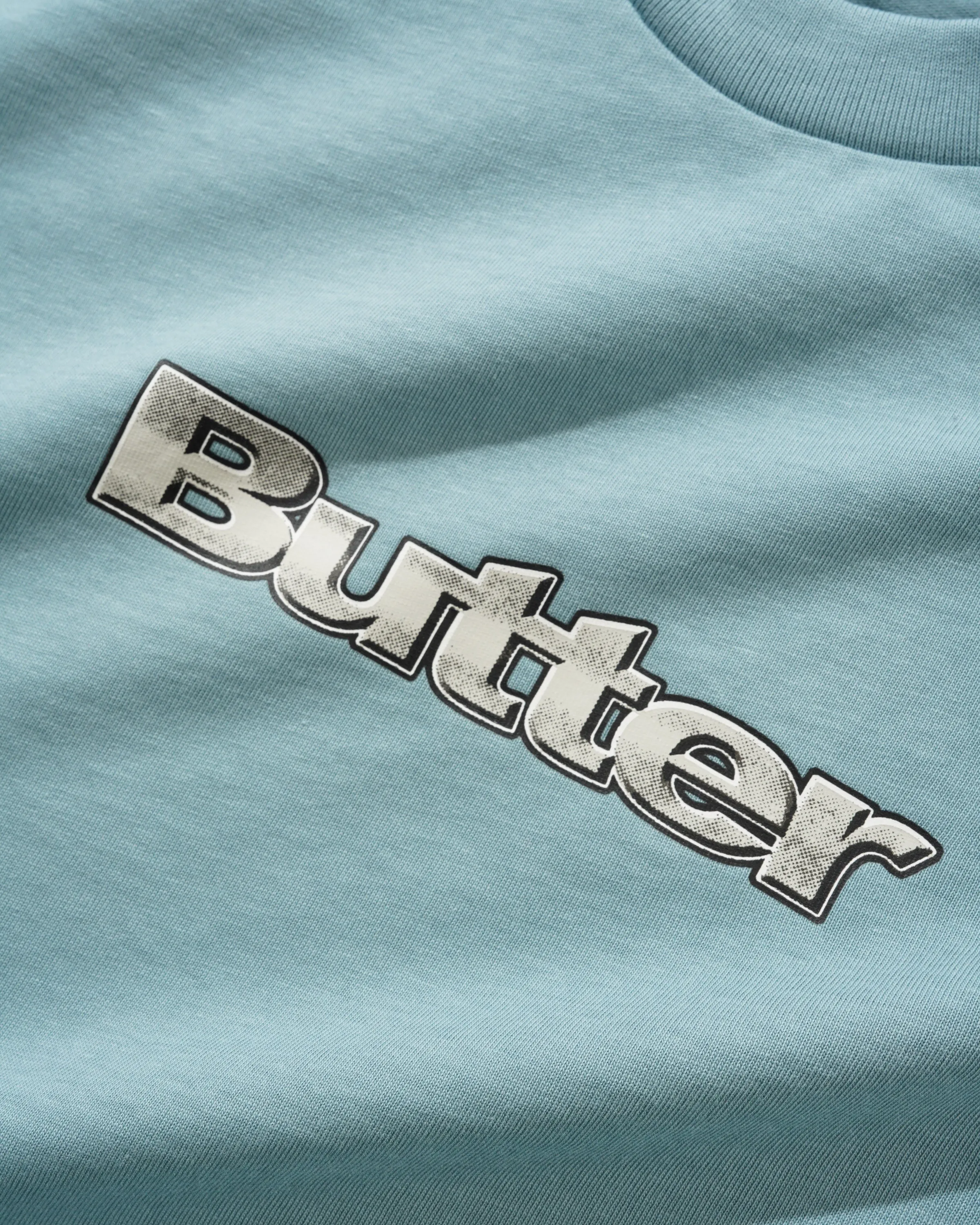 Alloy Logo Tee, Dull Ocean sold by Butter product image thumbnail 2