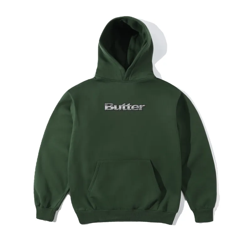 Alloy Logo Pullover Hood, Bottle Green made by Butter