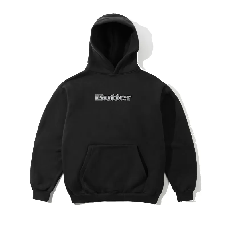 Alloy Logo Pullover Hood, Black made by Butter