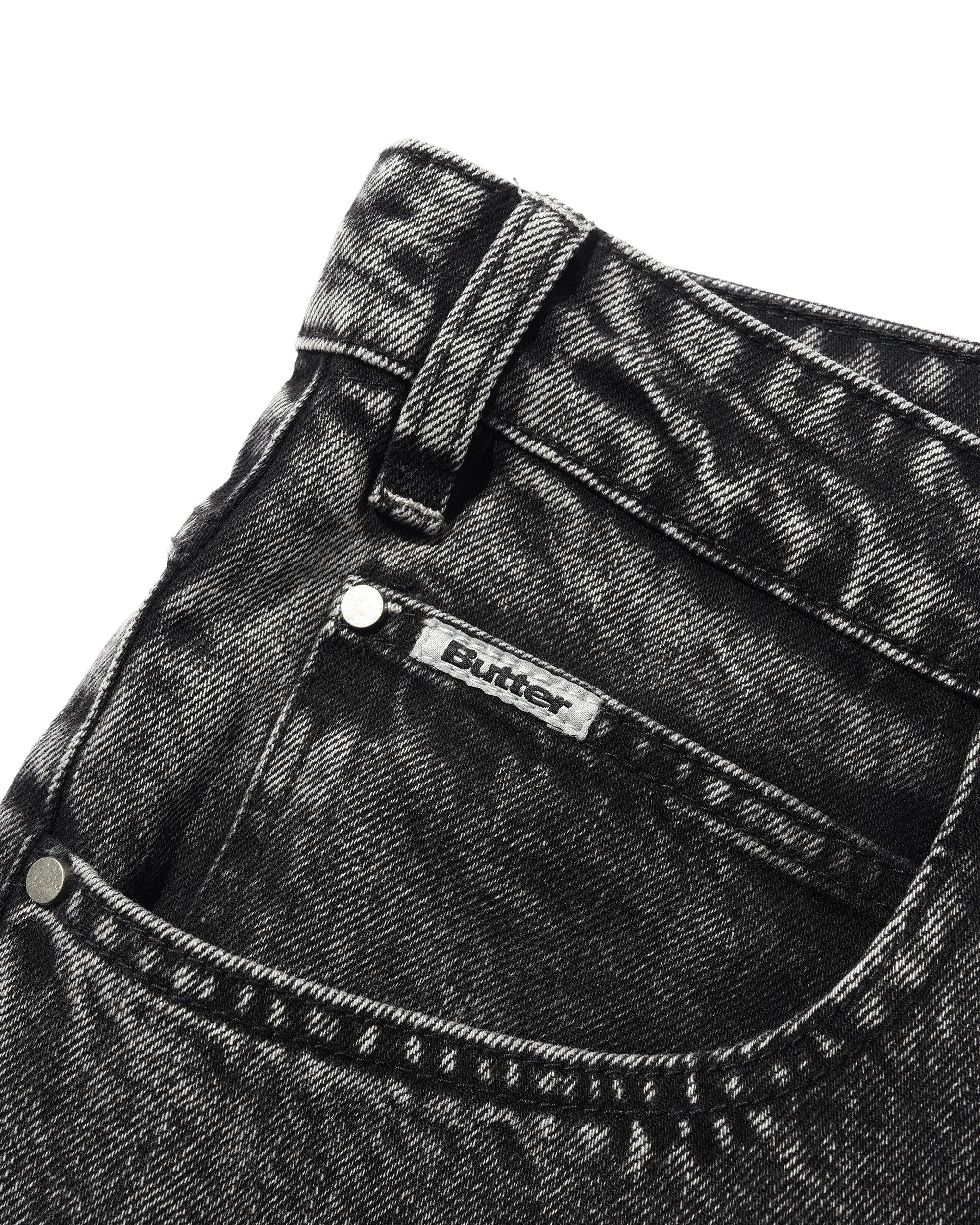 Baggy Denim Jeans, Distressed Black sold by Butter product image thumbnail 3
