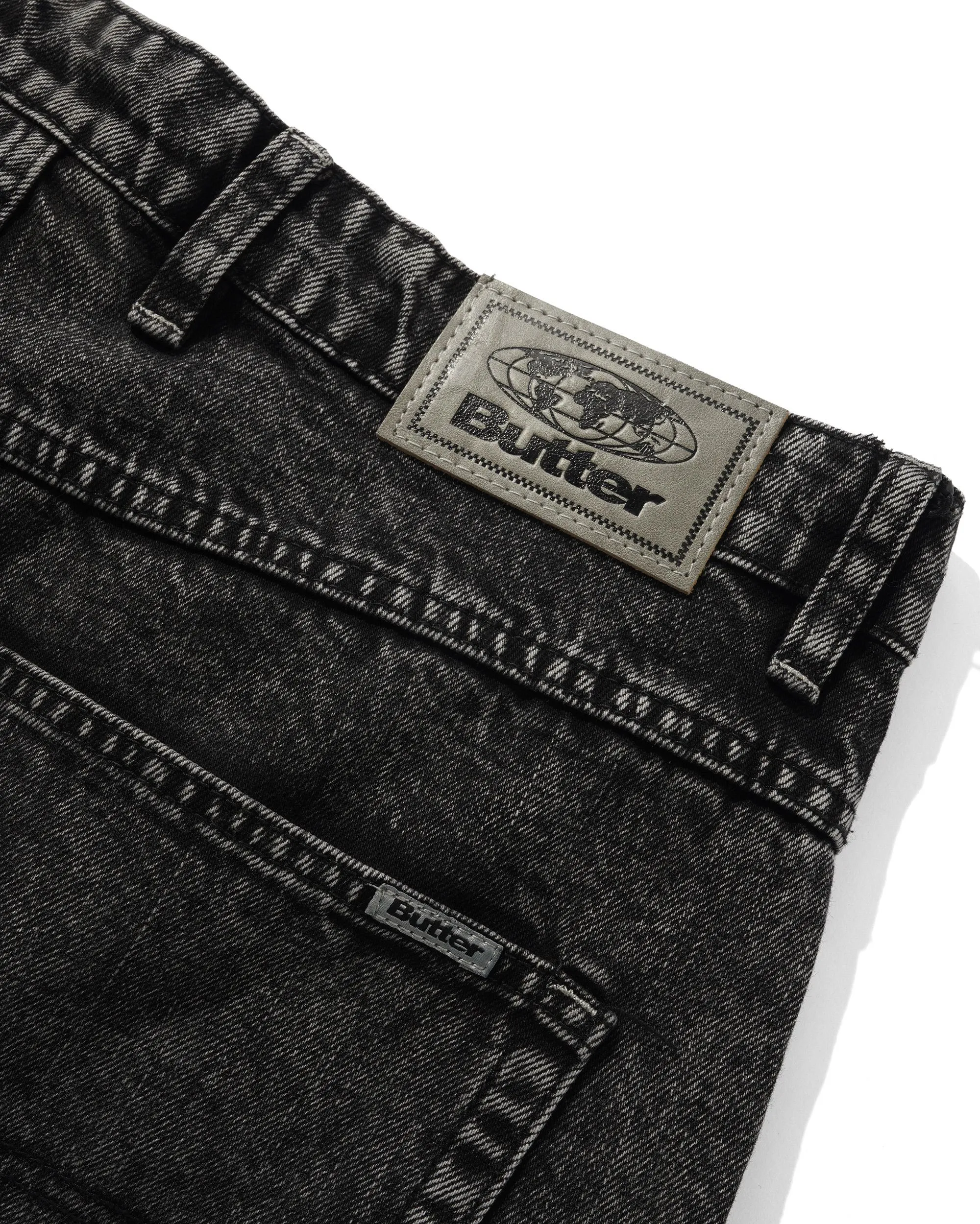 Baggy Denim Jeans, Distressed Black sold by Butter product image thumbnail 4