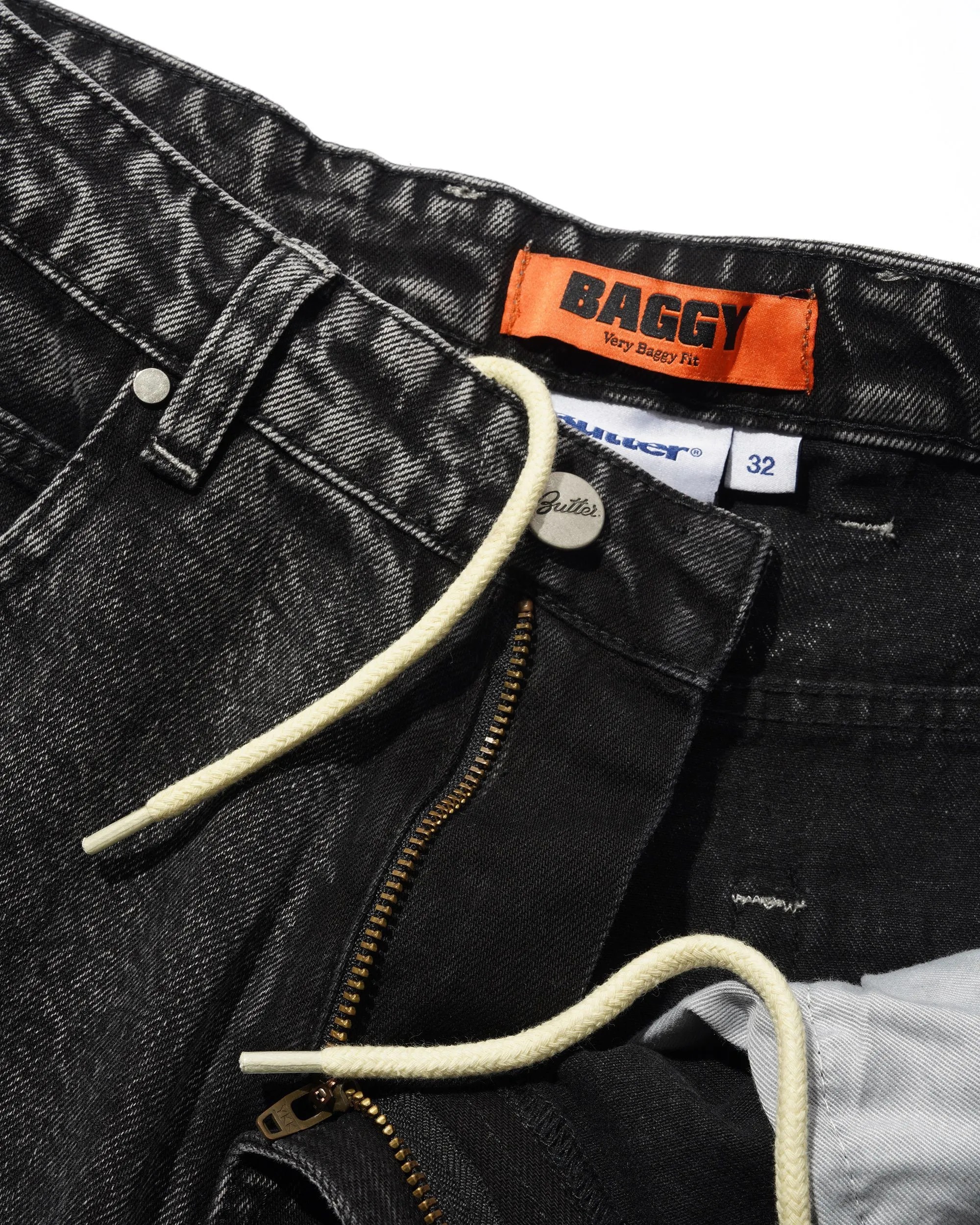 Baggy Denim Jeans, Distressed Black sold by Butter product image thumbnail 5