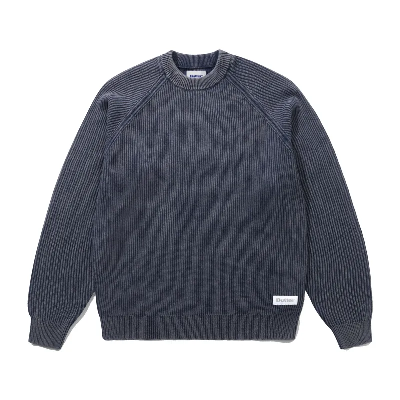 Bleach Knit Sweater, Navy made by Butter